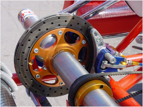 Freno mecanico para karting